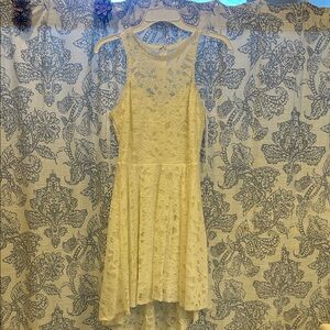 City Studio Cream Lace Dress